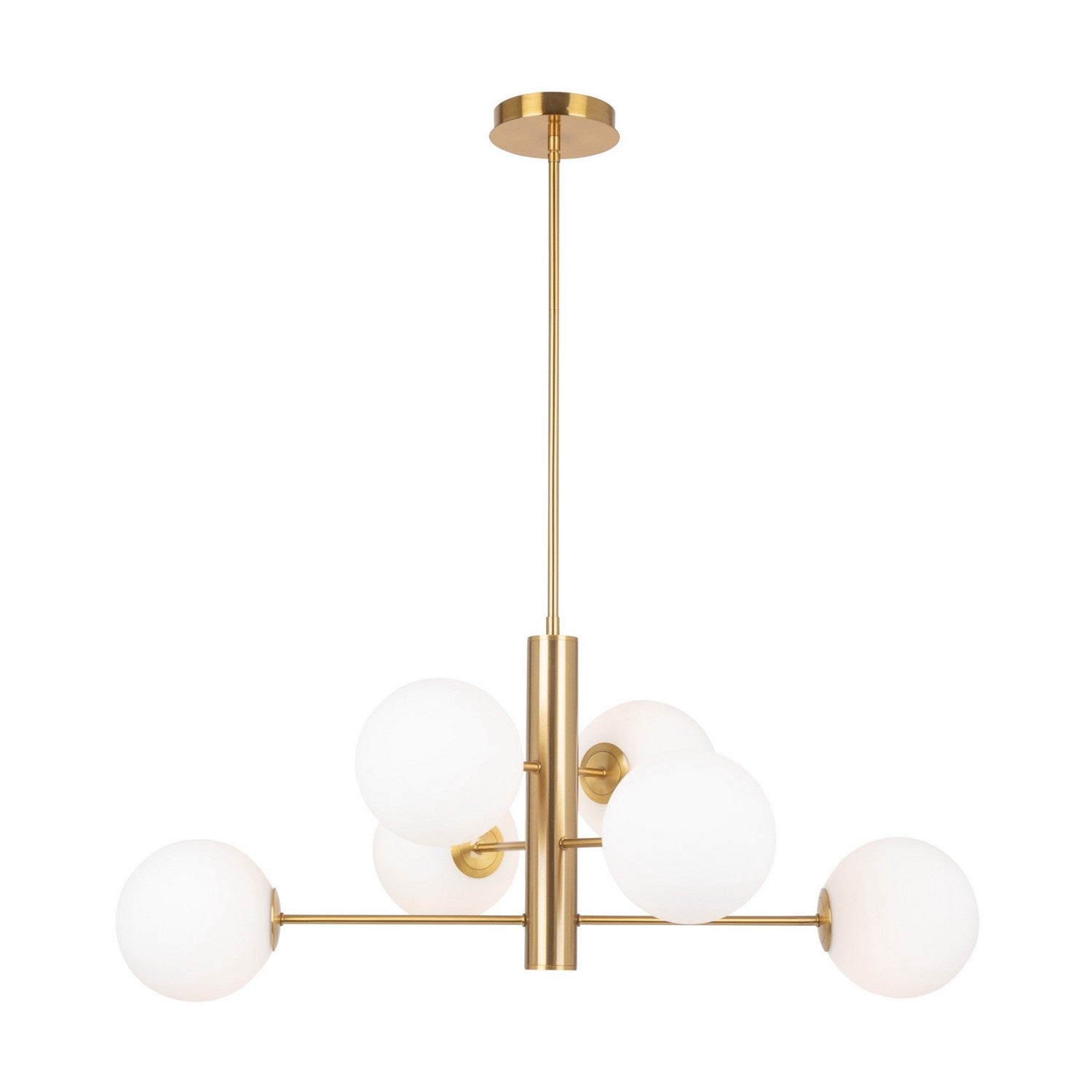 Artcraft - AC11765BR - Six Light Chandelier - Aurelia - Brass