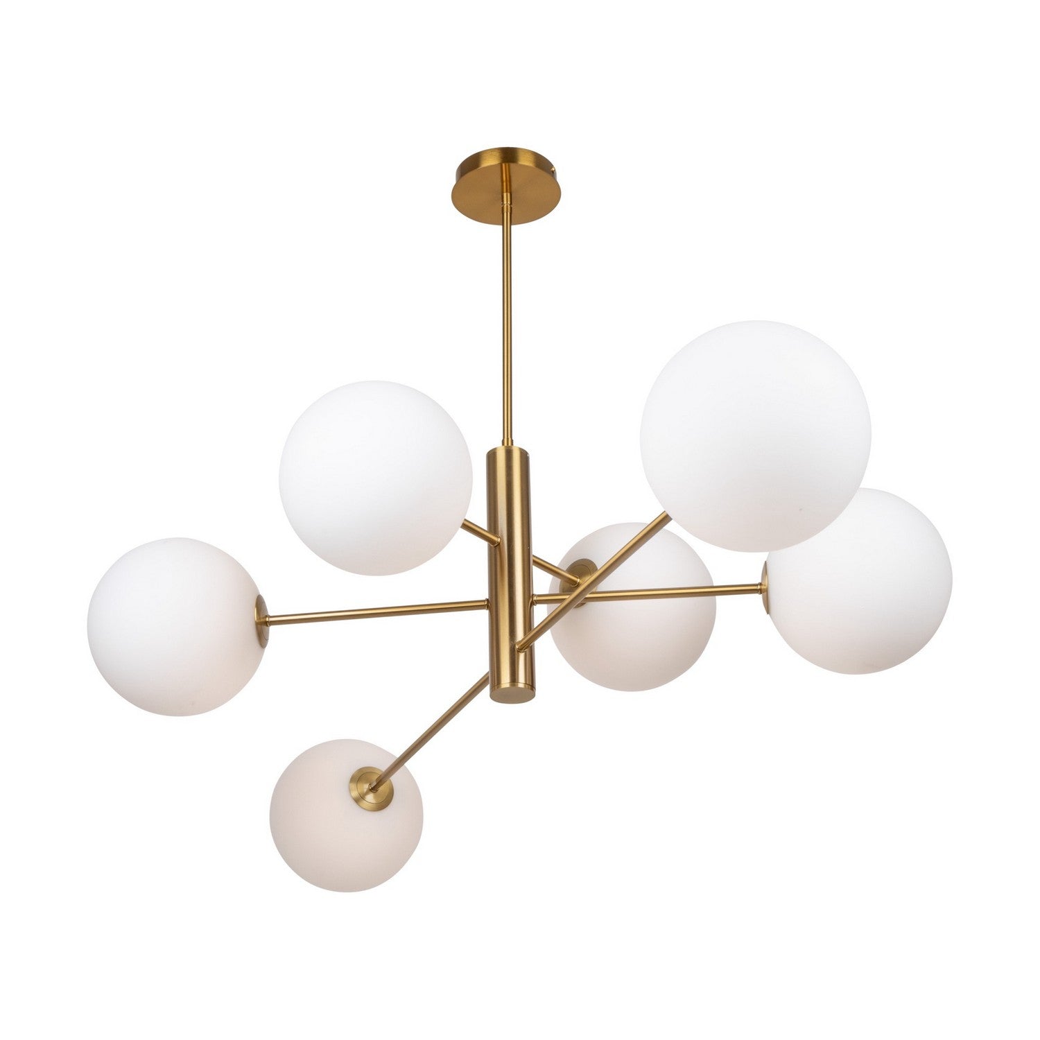 Artcraft - AC11766BR - Six Light Chandelier - Aurelia - Brass