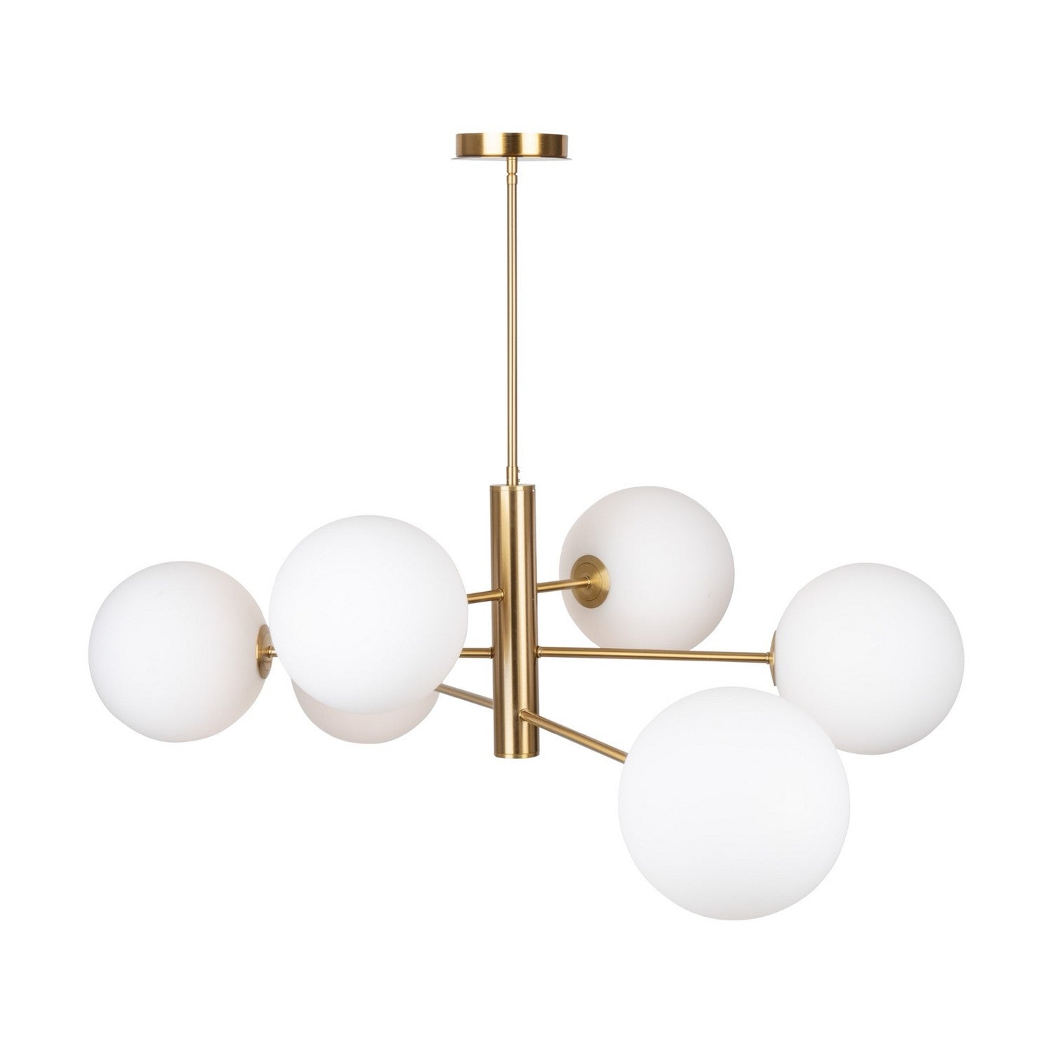 Artcraft - AC11766BR - Six Light Chandelier - Aurelia - Brass