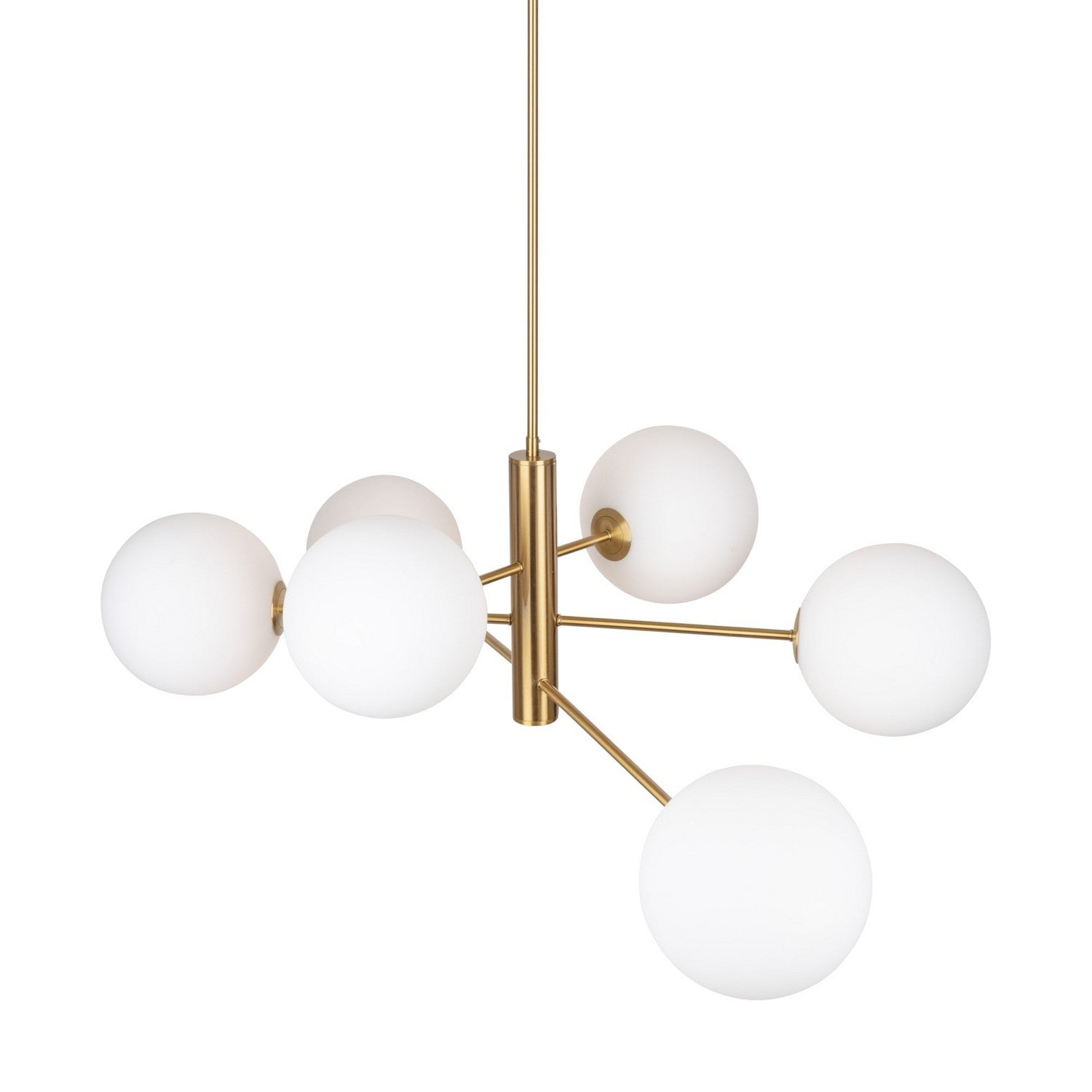 Artcraft - AC11766BR - Six Light Chandelier - Aurelia - Brass