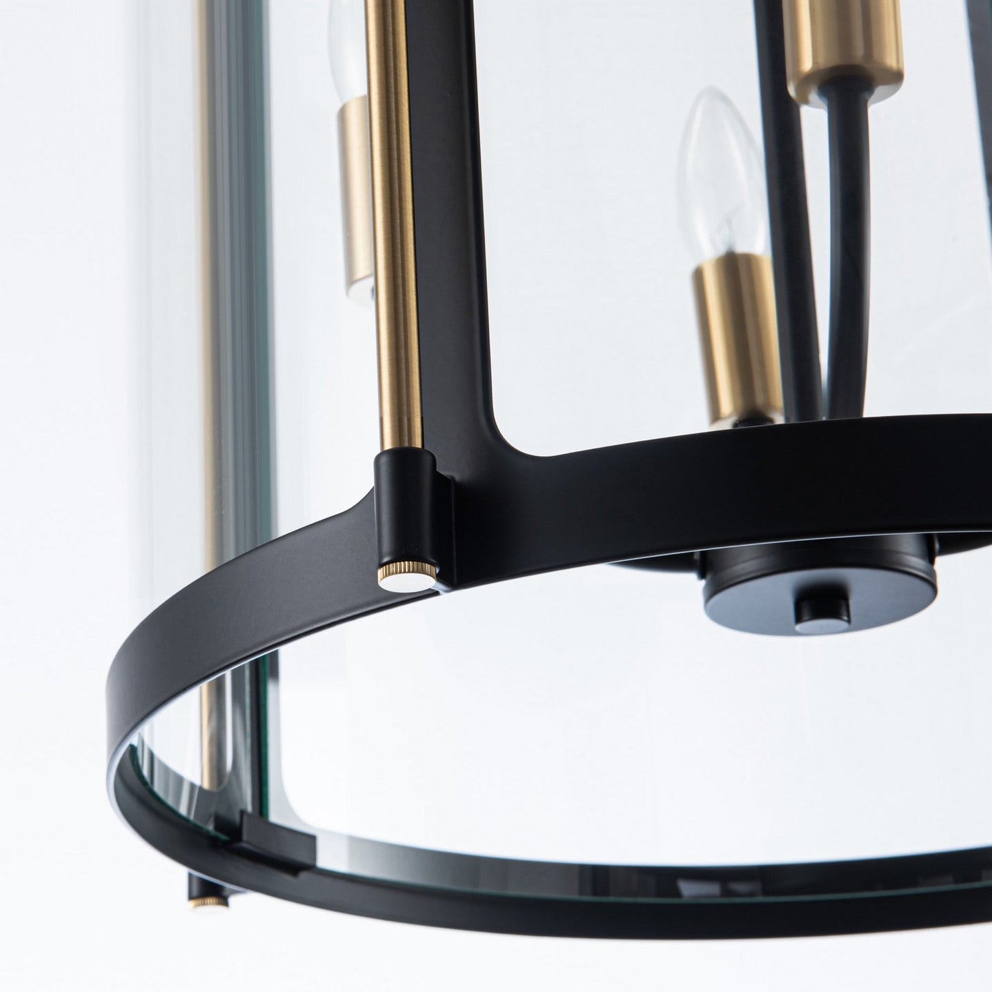 Artcraft - AC11515BB - Four Light Pendant - Bonita - Black and Brushed Brass