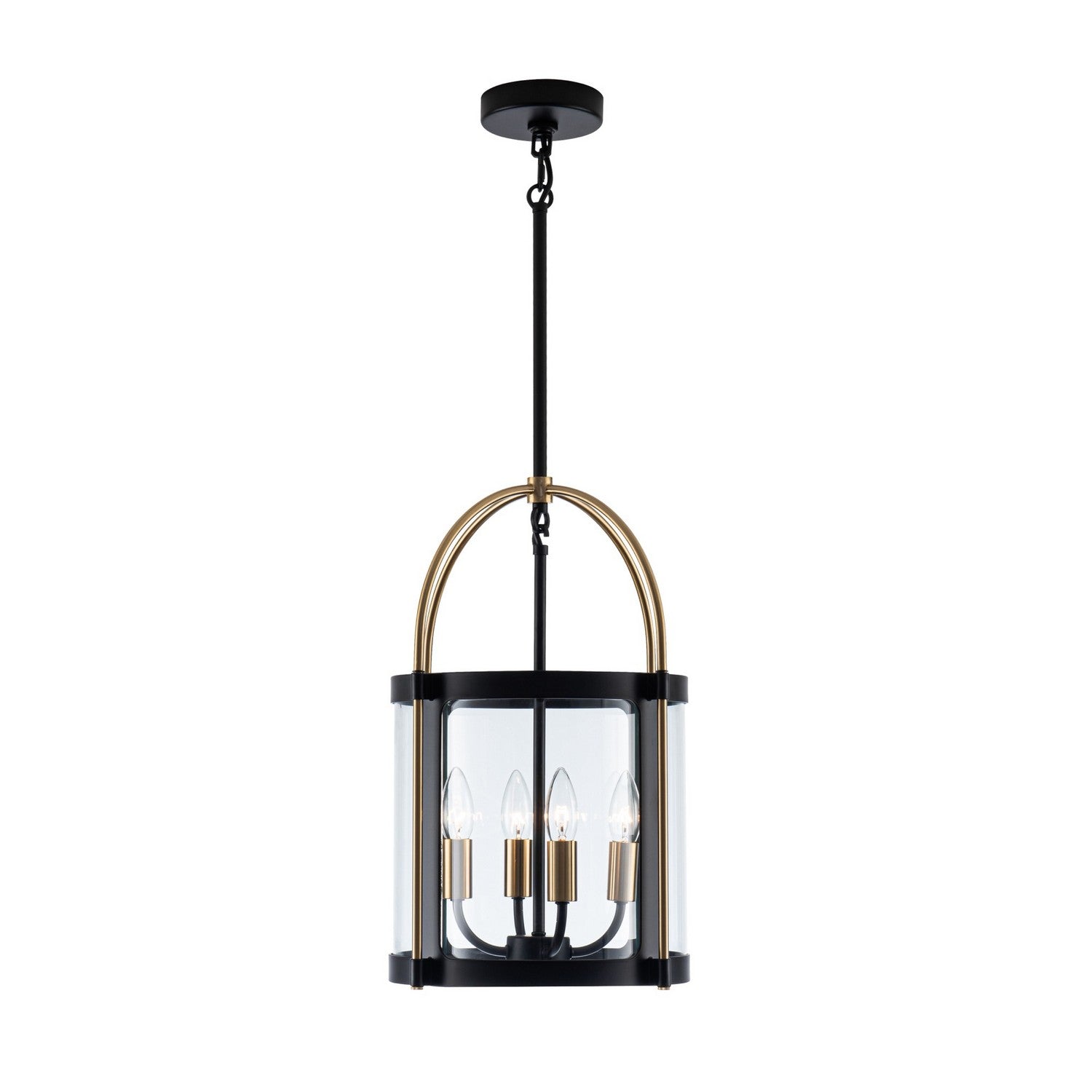 Artcraft - AC11514BB - Four Light Pendant - Bonita - Black and Brushed Brass