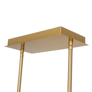 Artcraft - AC11764BR - Four Light Island/Pool Table - Aurelia - Brass