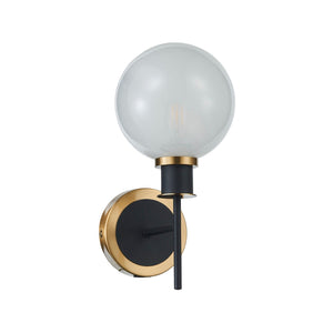 Artcraft - AC11871SW - One Light Wall Sconce - Gem - Black and Brushed Brass