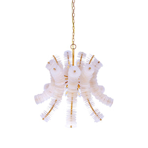 Kalco - 523670OL - 12 Light Pendant - Gossamer - Oxidized Gold Leaf