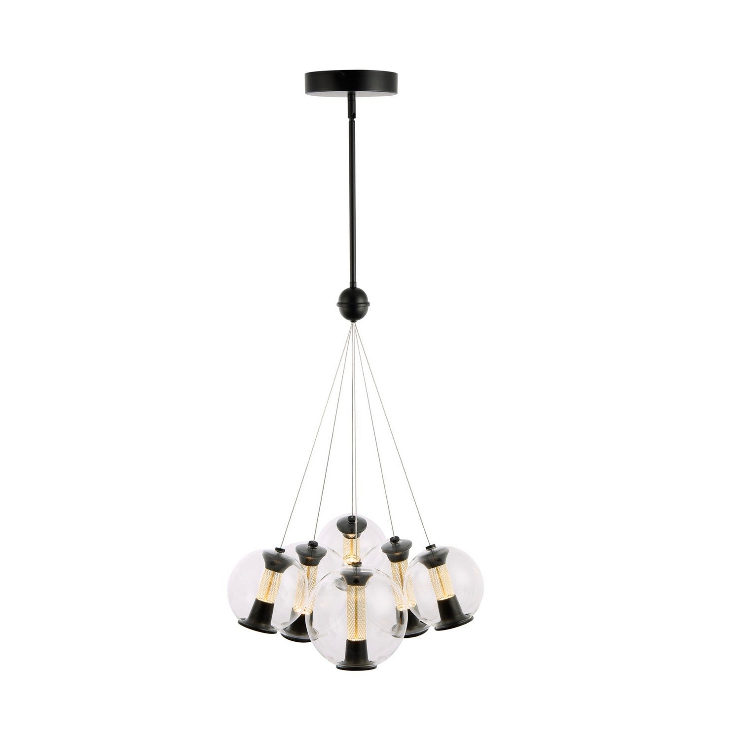 Artcraft - AC6846BK - LED Chandelier - Arlo - Black