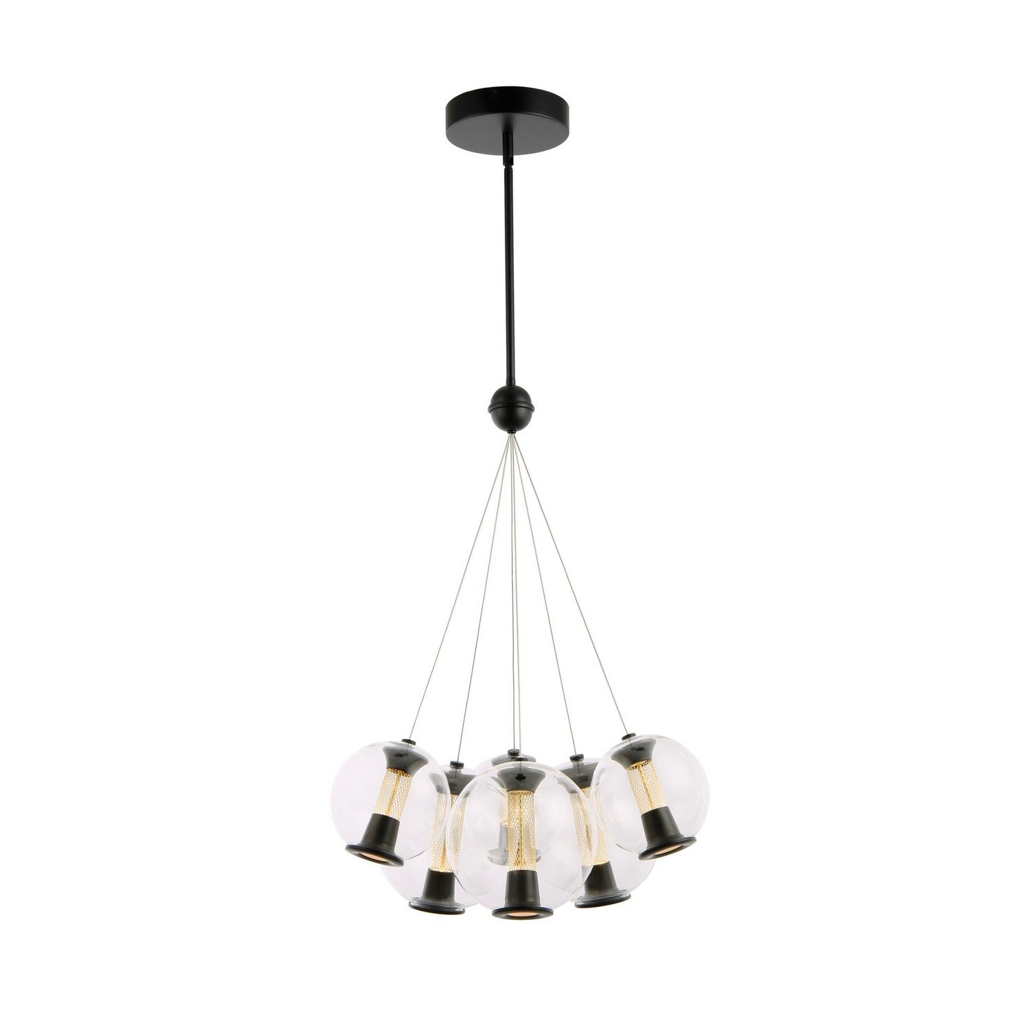 Artcraft - AC6846BK - LED Chandelier - Arlo - Black