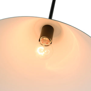 Artcraft - AC11910BK - One Light Pendant - Baltic - Black and Brushed Brass