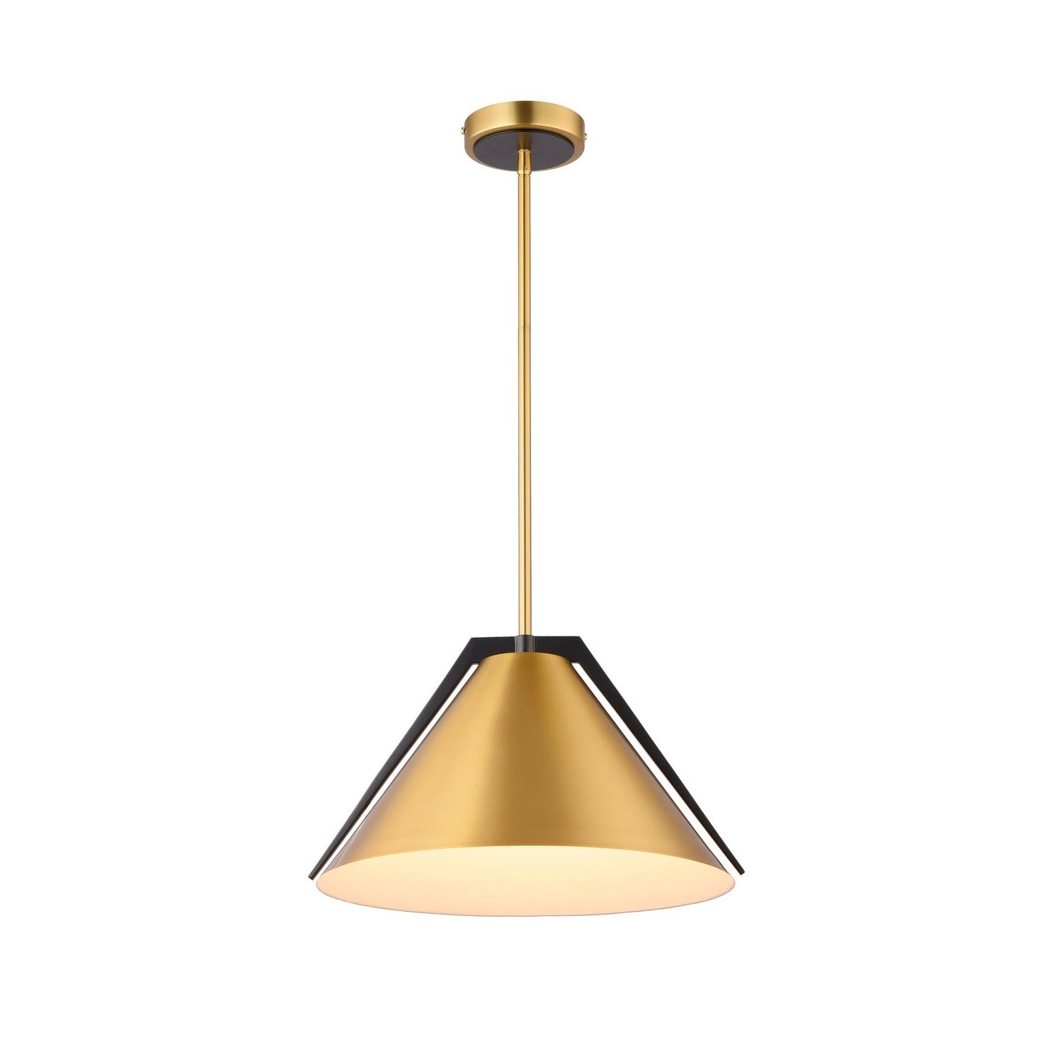 Artcraft - AC11910BR - One Light Pendant - Baltic - Brass and black