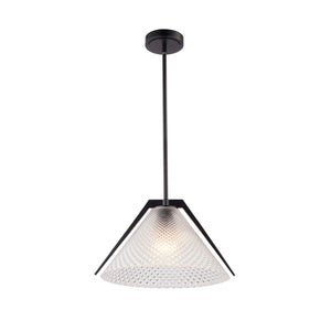 Artcraft - AC11911BK - One Light Pendant - Baltic - Black and Brushed Brass