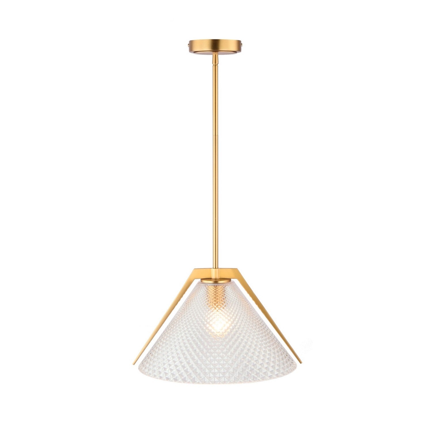 Artcraft - AC11911BR - One Light Pendant - Baltic - Brass and black