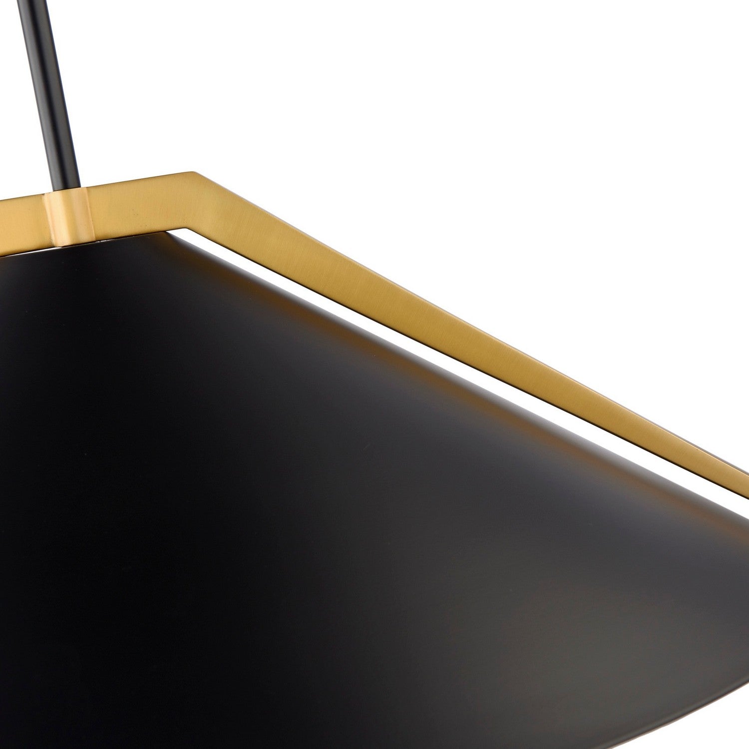 Artcraft - AC11914BK - Three Light Pendant - Baltic - Black and Brushed Brass