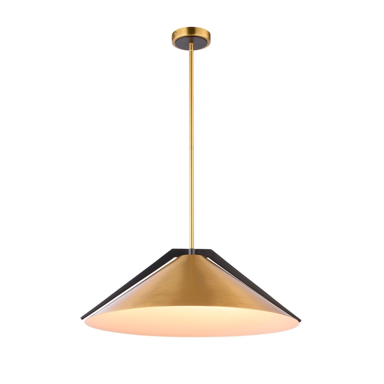 Artcraft - AC11914BR - Three Light Pendant - Baltic - Brass and black