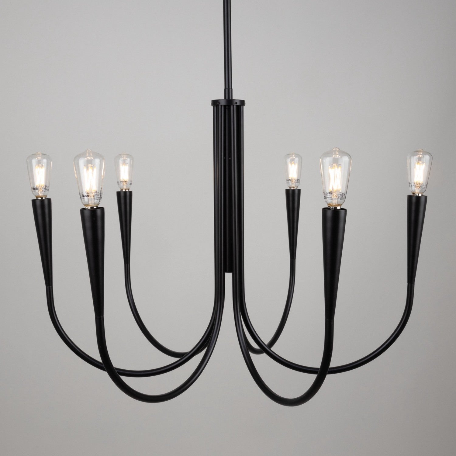 Artcraft - AC11926BK - Six Light Chandelier - Bronte - Black