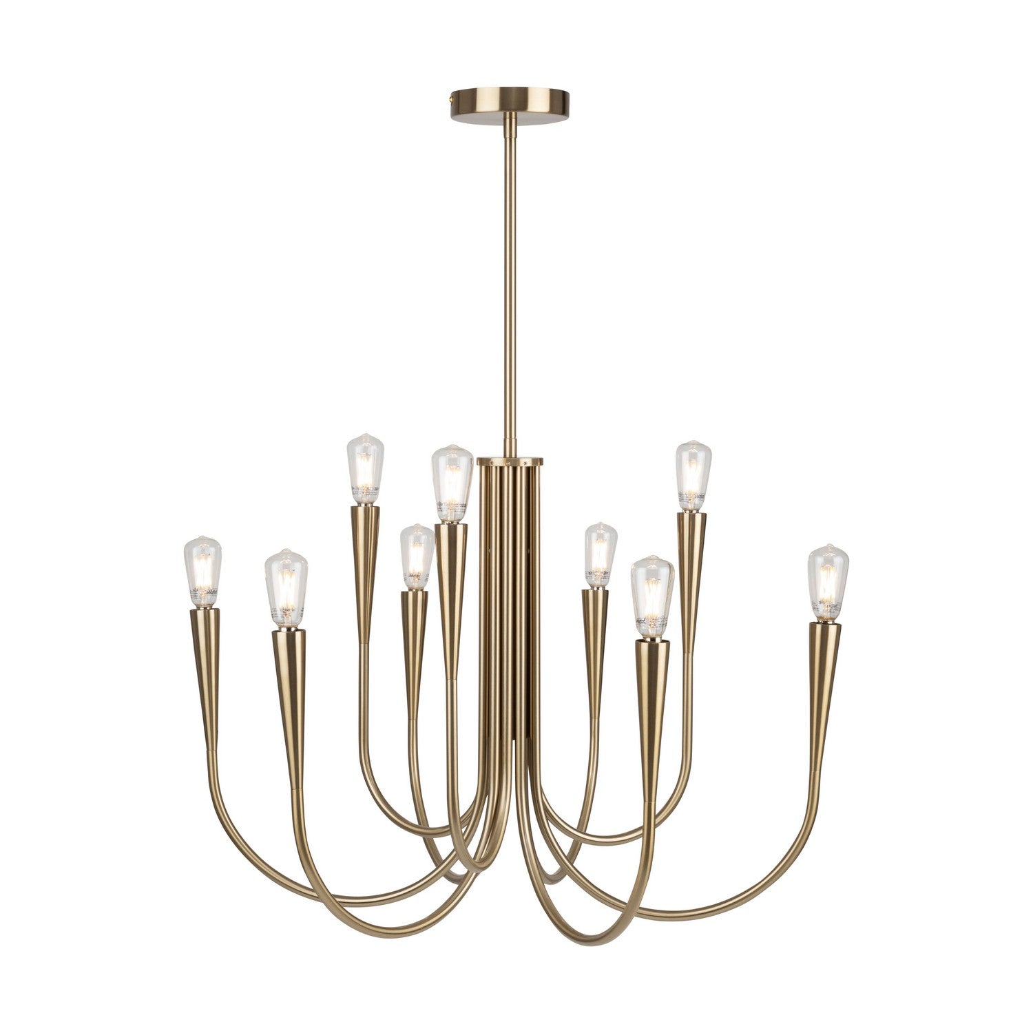 Artcraft - AC11929BR - Nine Light Chandelier - Bronte - Brass