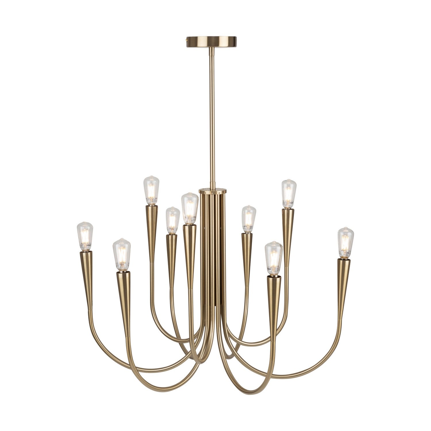 Artcraft - AC11929BR - Nine Light Chandelier - Bronte - Brass