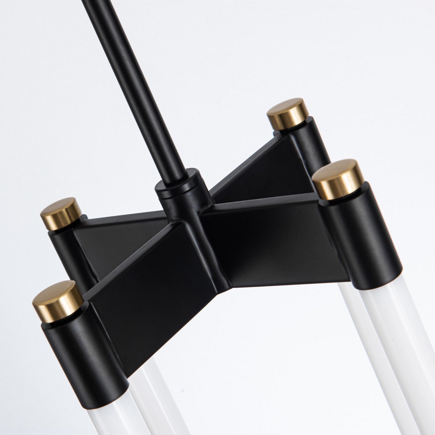 Artcraft - AC6815BK - LED Pendant - Cascata - Black and Brushed Brass