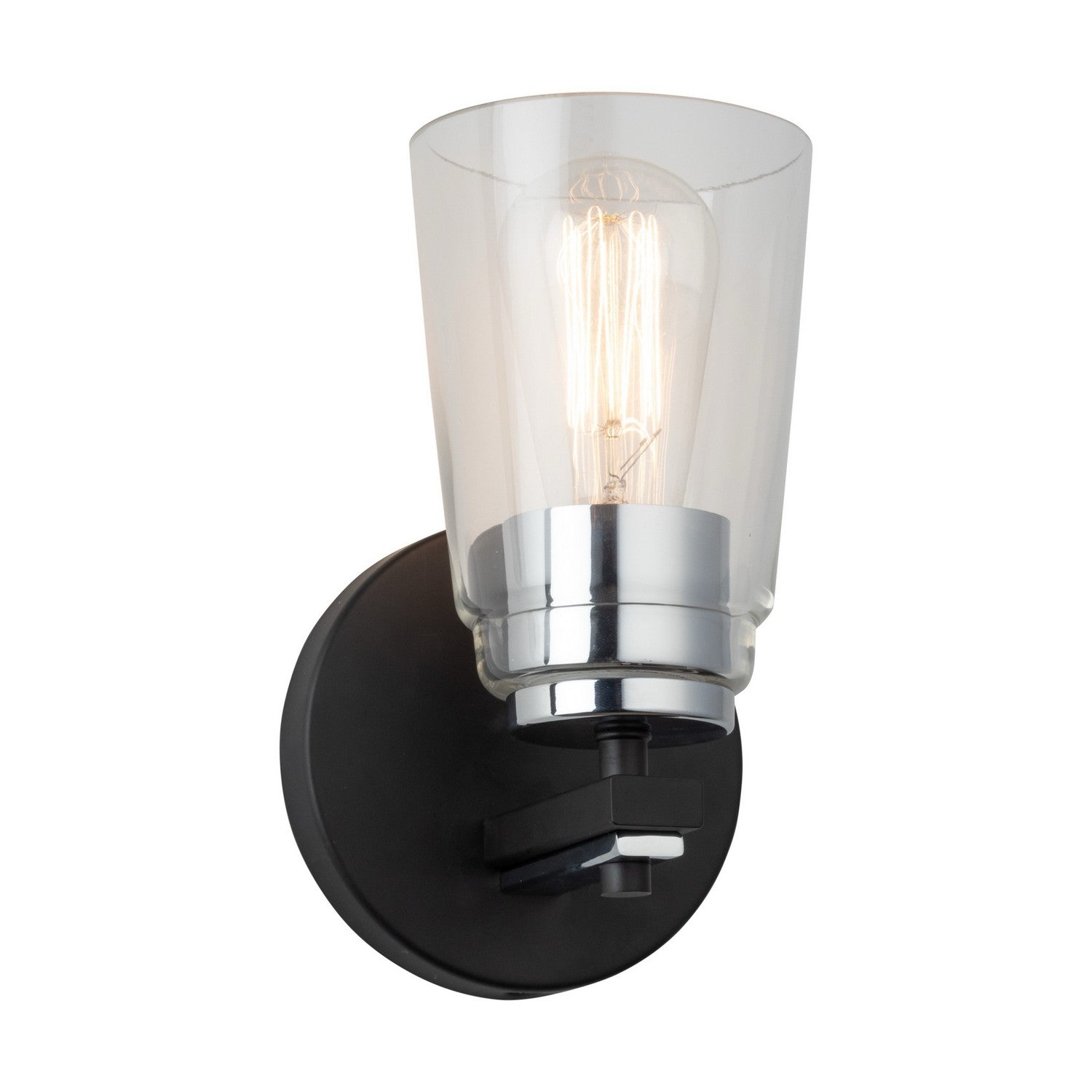 Artcraft - AC11931NB - One Light Bathroom - Essex - Black and Chrome