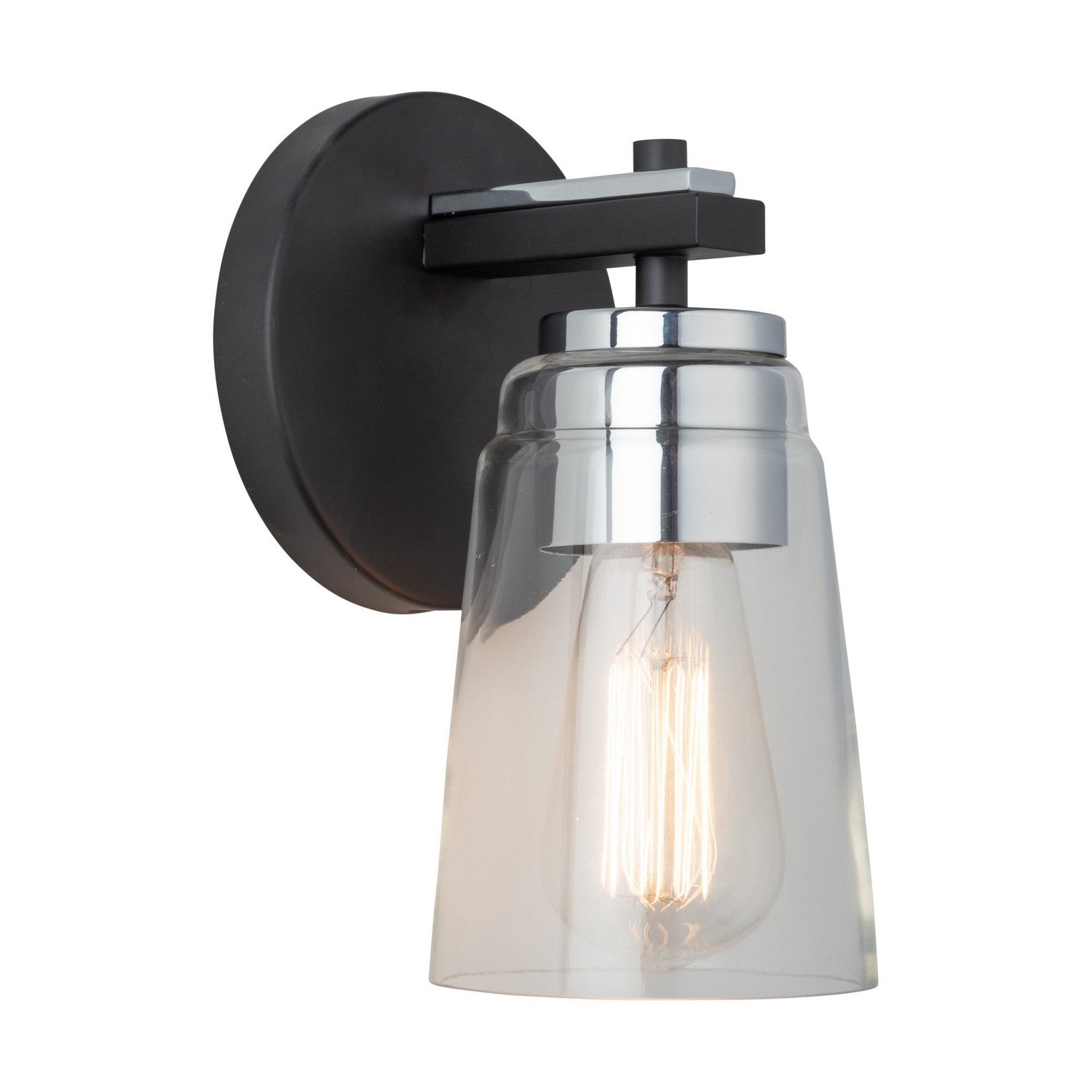 Artcraft - AC11931NB - One Light Bathroom - Essex - Black and Chrome