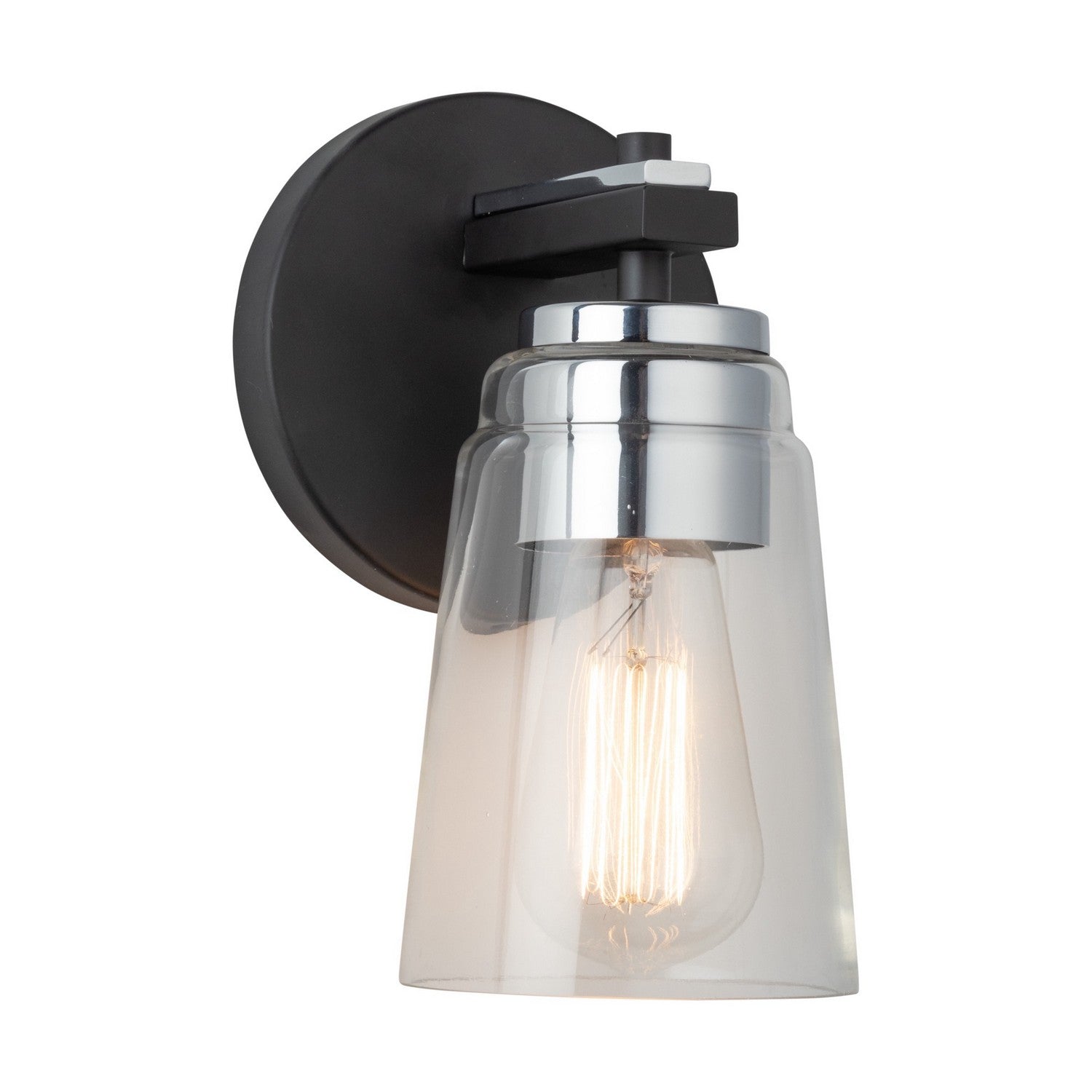 Artcraft - AC11931NB - One Light Bathroom - Essex - Black and Chrome