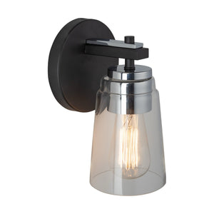 Artcraft - AC11931NB - One Light Bathroom - Essex - Black and Chrome