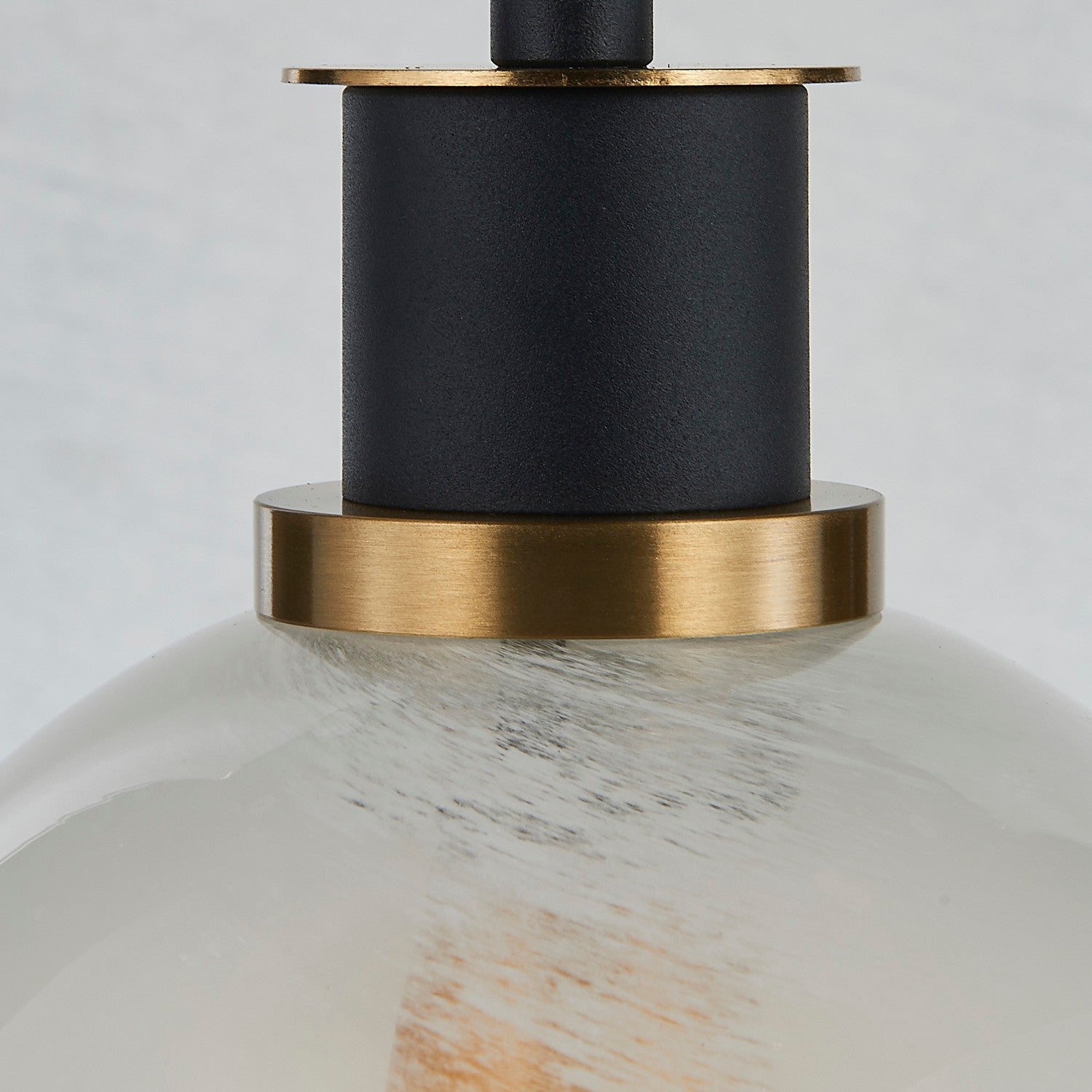 Artcraft - AC11870SW - One Light Pendant - Gem - Black and Brushed Brass