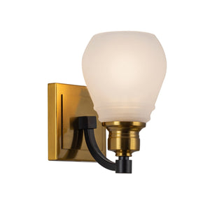 Artcraft - AC11681BB - One Light Bathroom Sconce - Nelson - Brass & Black