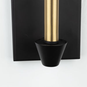 Artcraft - AC11981BB - One Light Wall Sconce - Notting Hill - Black and Brushed Brass