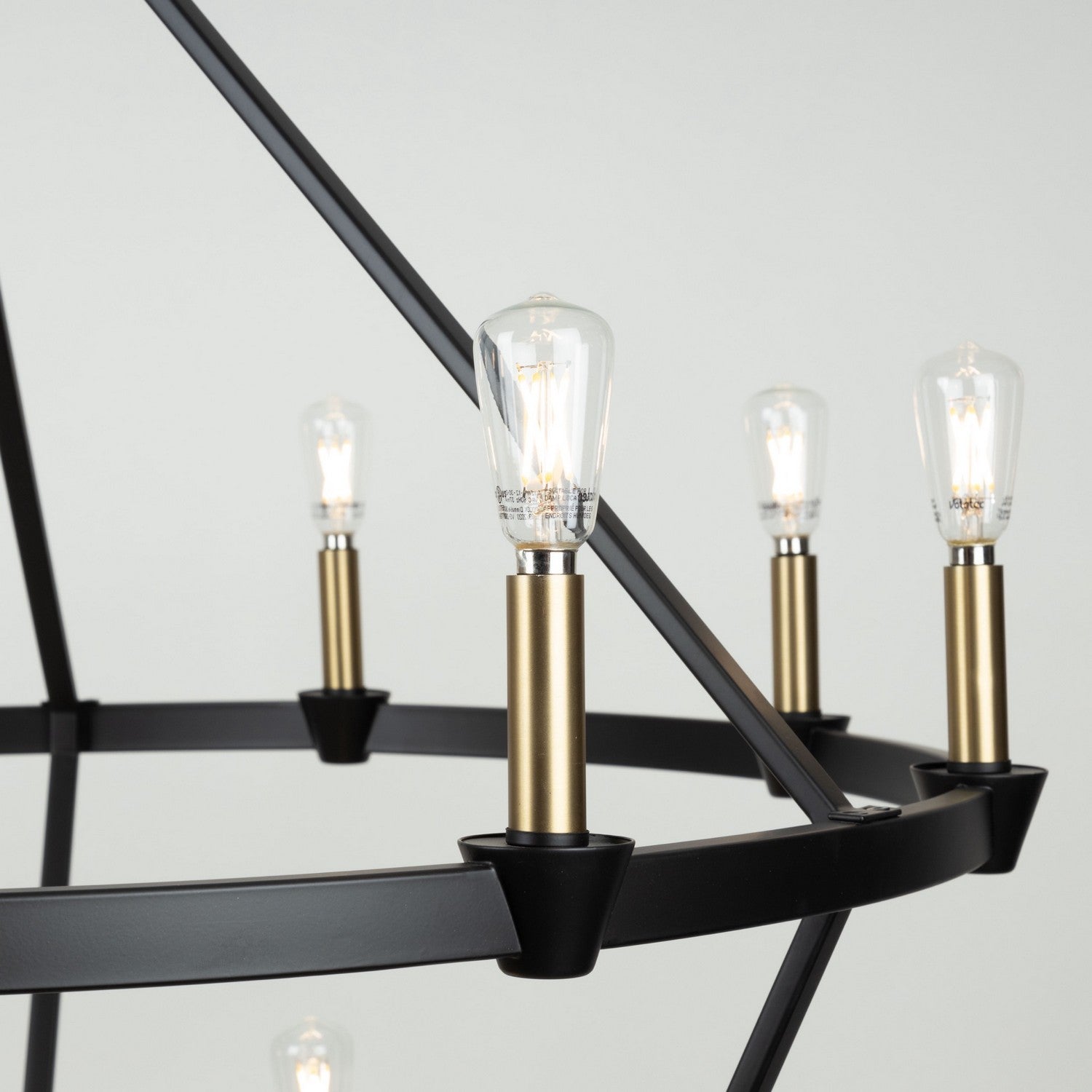 Artcraft - AC11985BB - 15 Light Chandelier - Notting Hill - Black and Brushed Brass