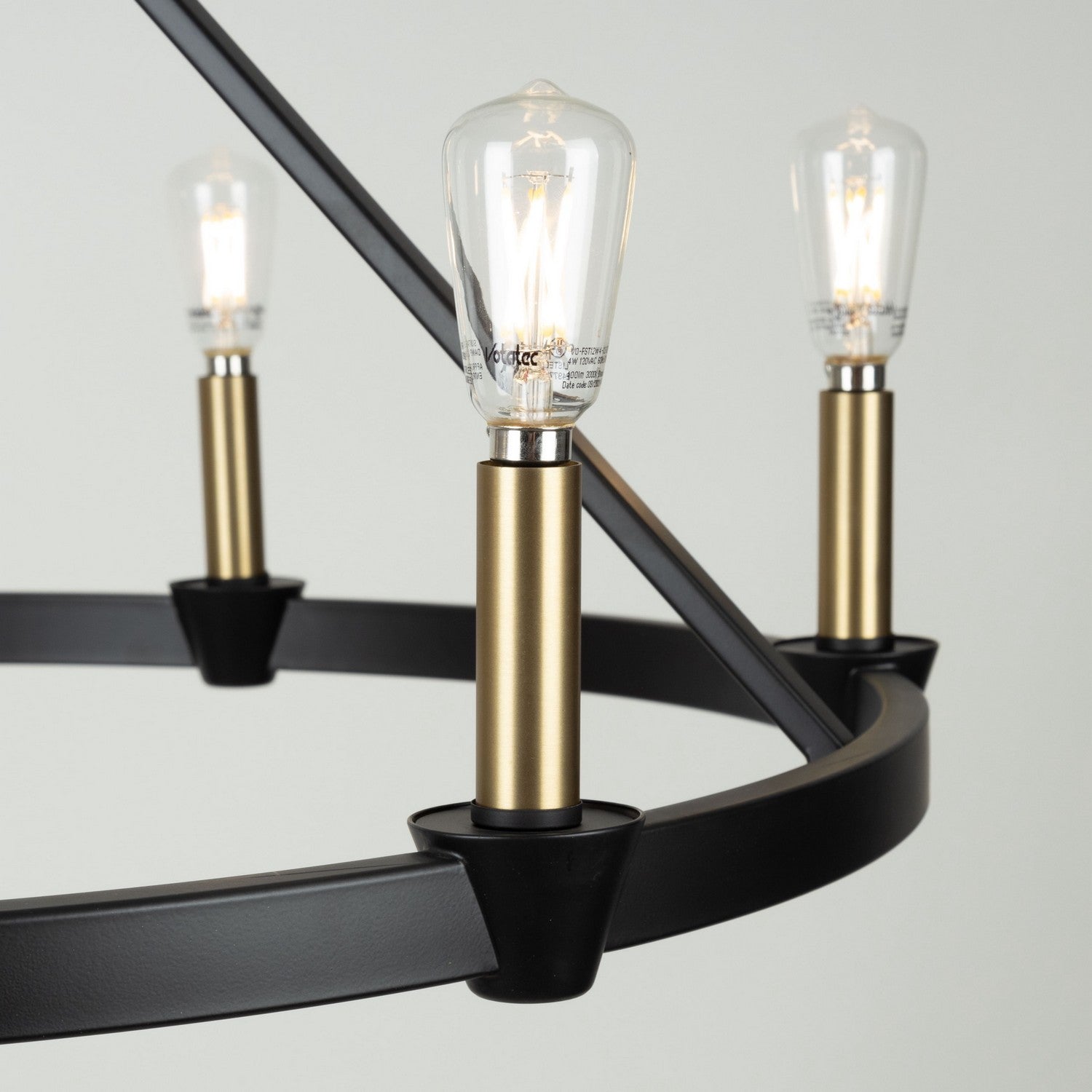 Artcraft - AC11986BB - Six Light Chandelier - Notting Hill - Black and Brushed Brass