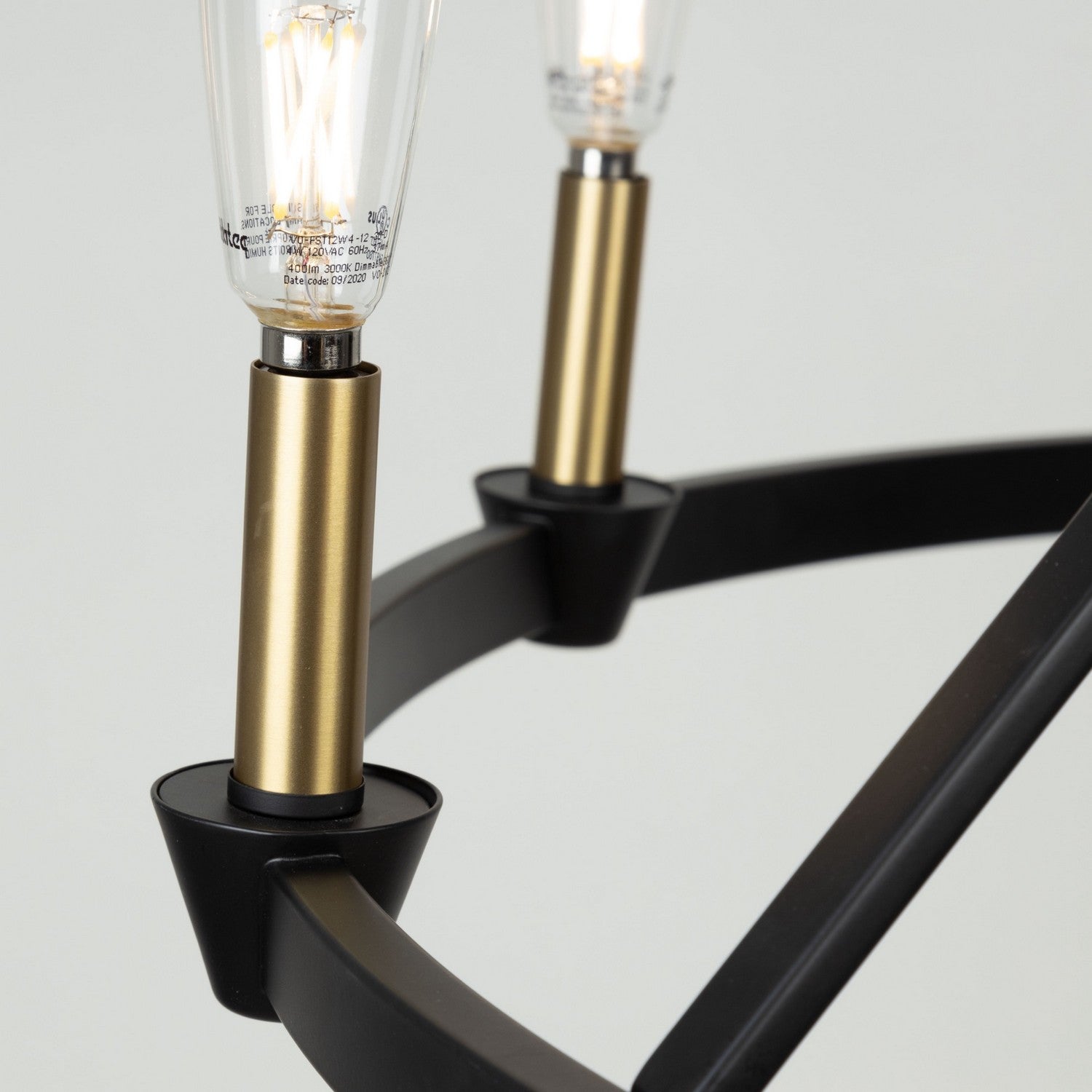 Artcraft - AC11989BB - Nine Light Chandelier - Notting Hill - Black and Brushed Brass