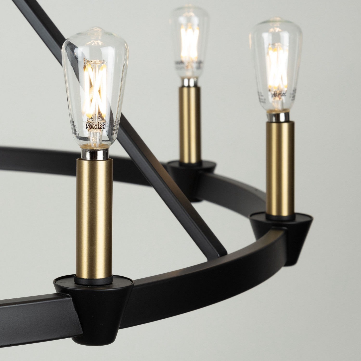 Artcraft - AC11989BB - Nine Light Chandelier - Notting Hill - Black and Brushed Brass