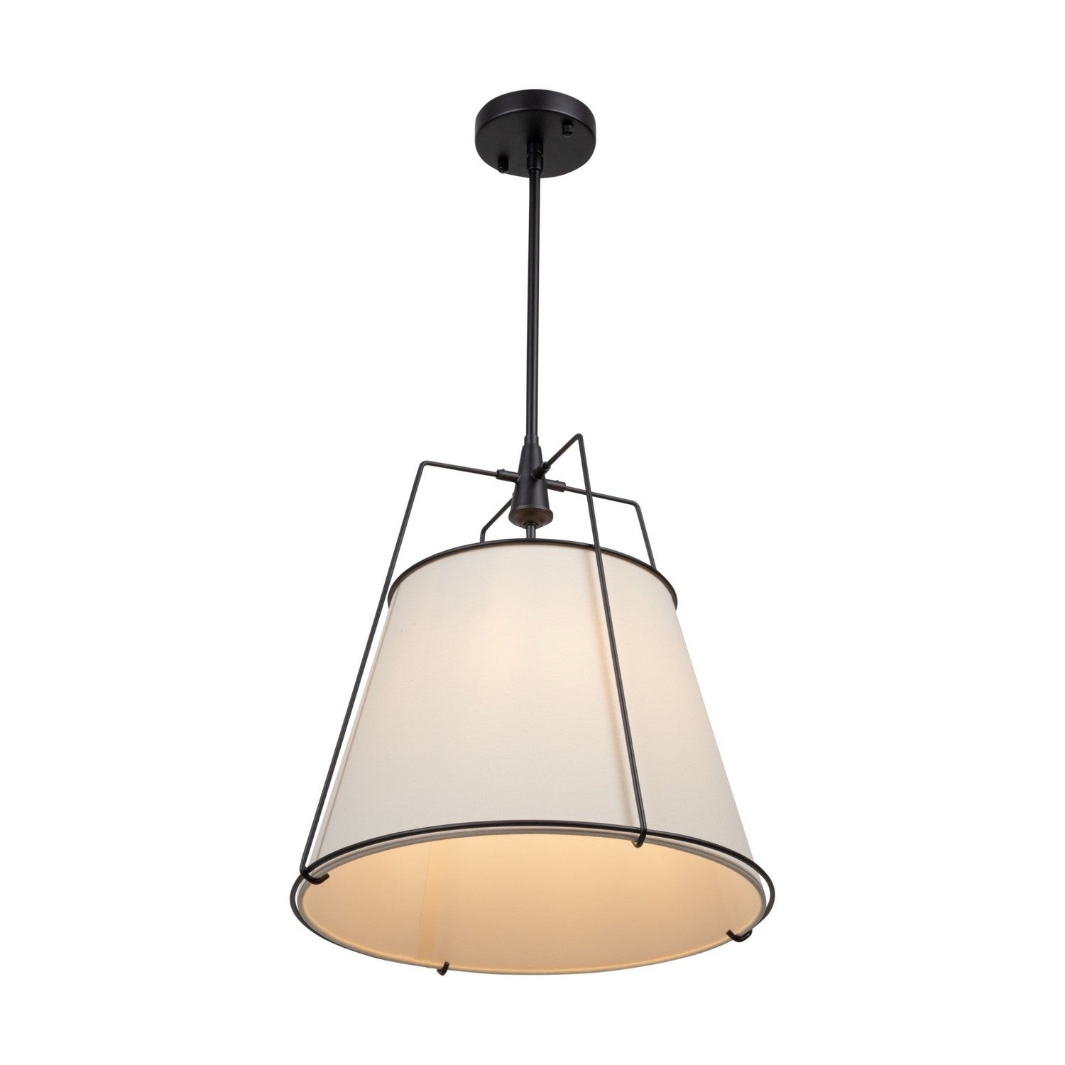 Artcraft - SC13363BK - Three Light Pendant - Pullman - Black