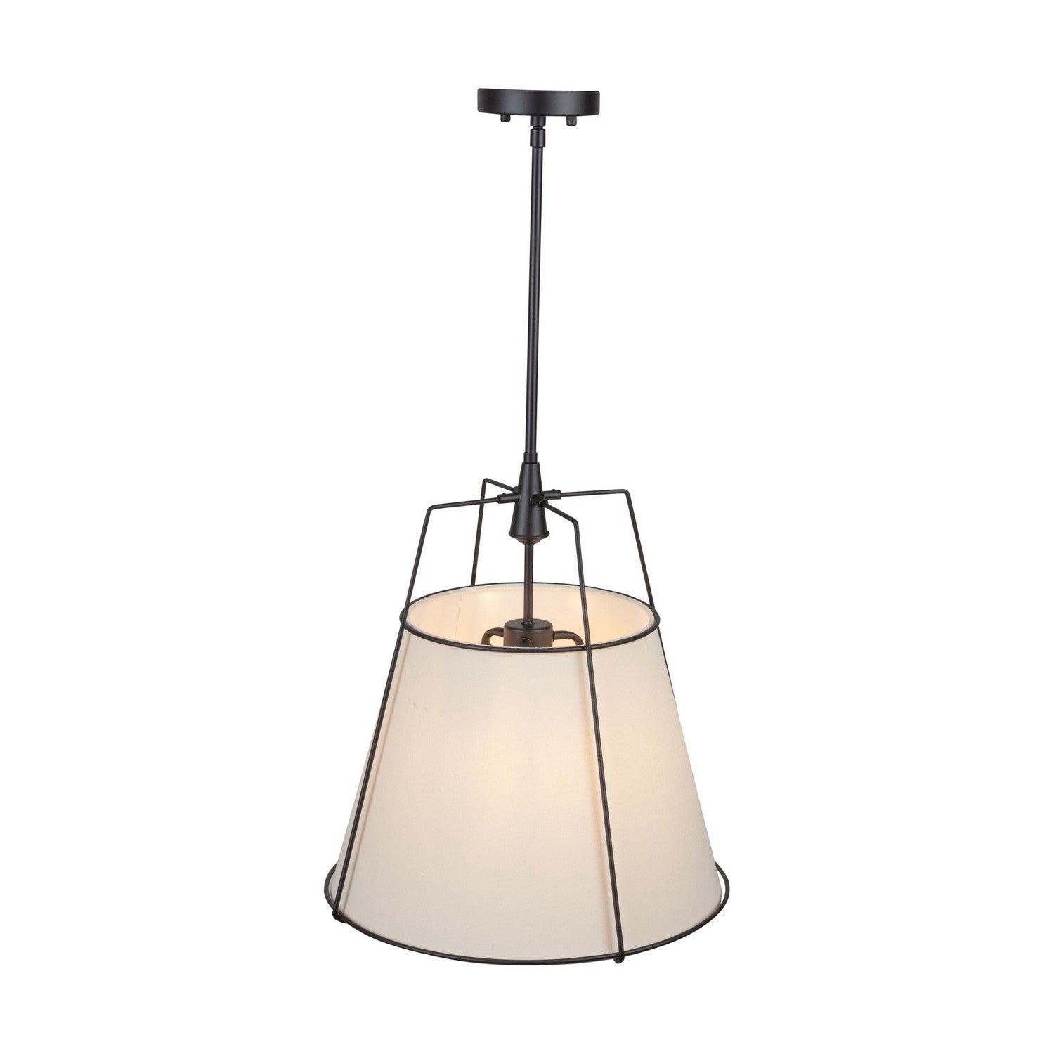 Artcraft - SC13363BK - Three Light Pendant - Pullman - Black