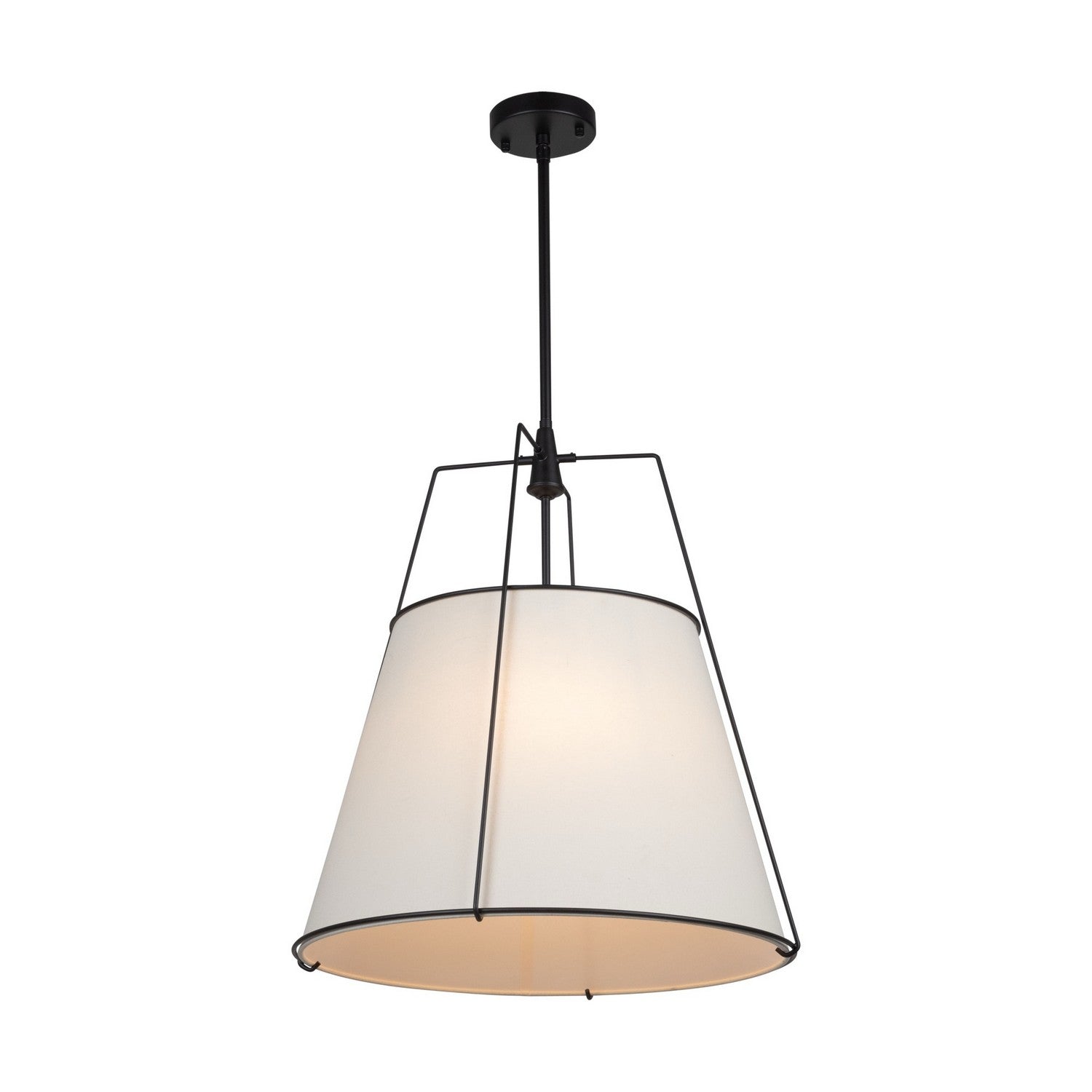 Artcraft - SC13364BK - Four Light Pendant - Pullman - Black