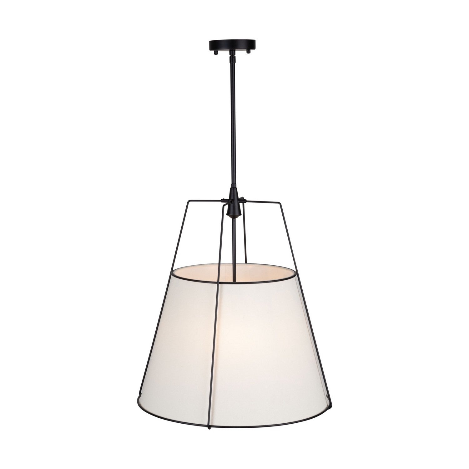 Artcraft - SC13364BK - Four Light Pendant - Pullman - Black