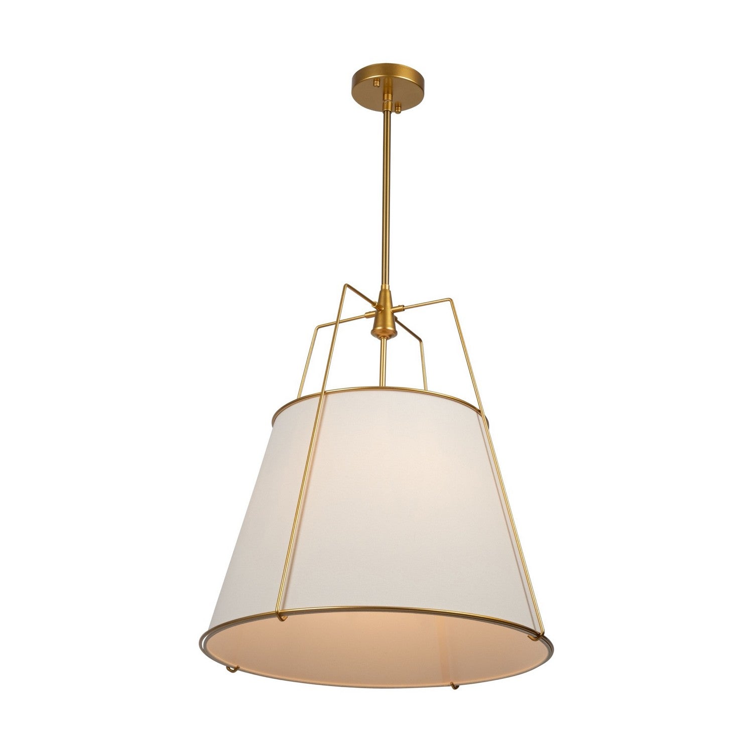 Artcraft - SC13364BR - Four Light Pendant - Pullman - Brass