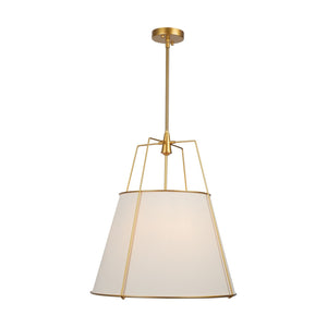 Artcraft - SC13364BR - Four Light Pendant - Pullman - Brass