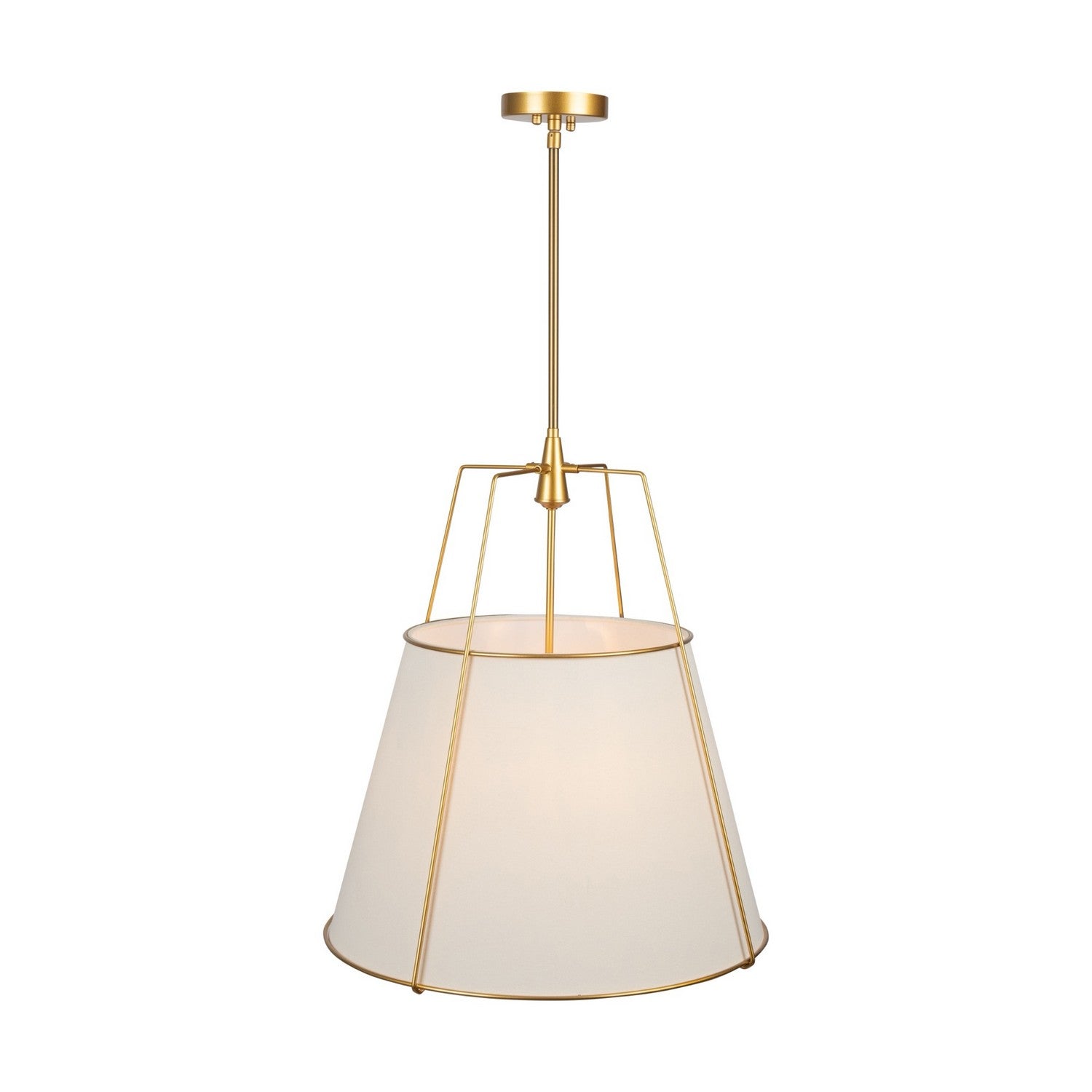 Artcraft - SC13364BR - Four Light Pendant - Pullman - Brass