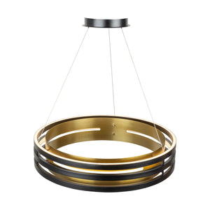 Artcraft - AC6751BB - LED Chandelier - Toledo - Black and Brushed Brass