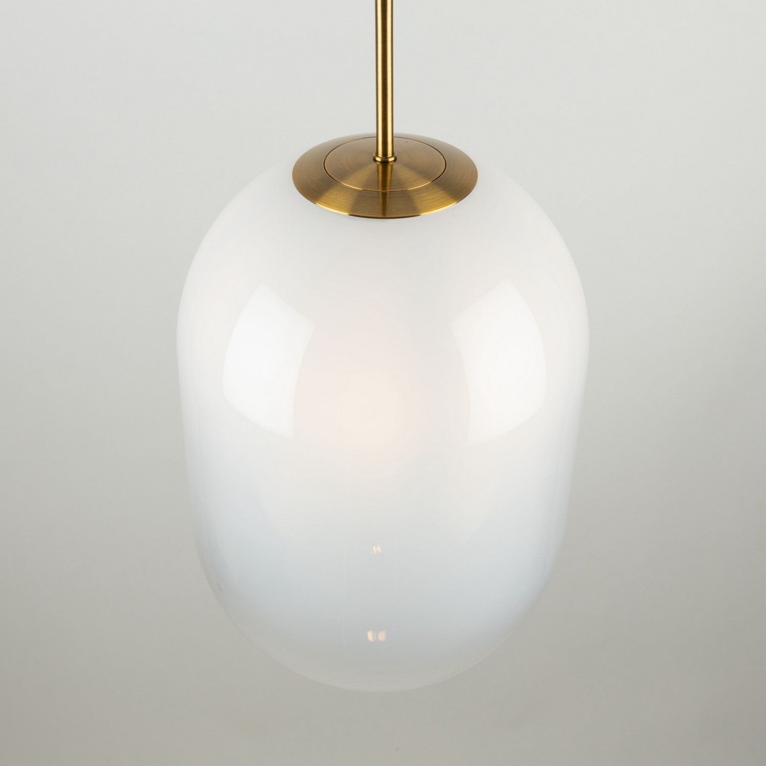 Artcraft - AC10630BR - One Light Pendant - Vita - White, Brass