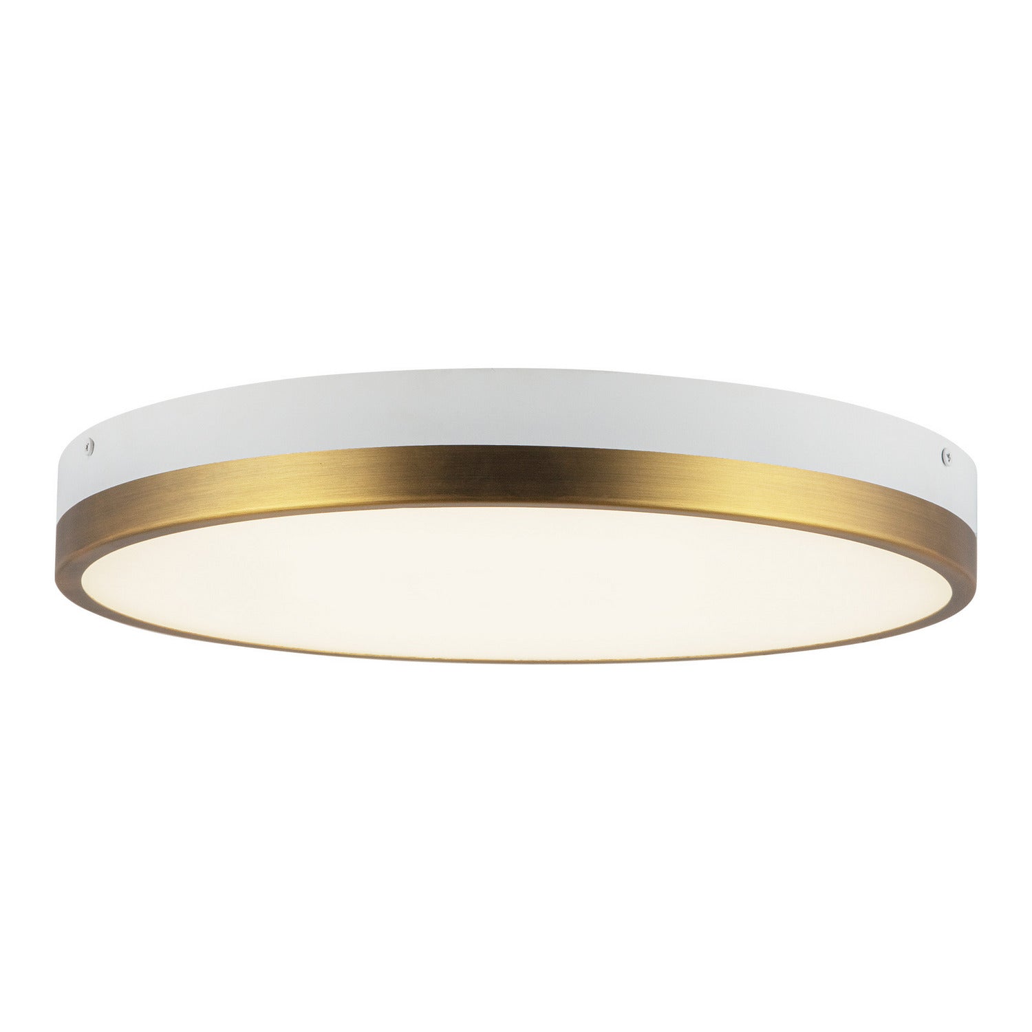 Alora - FM554215AGWH-5CCT - LED Flush Mount - Adelaide - Aged Gold/White