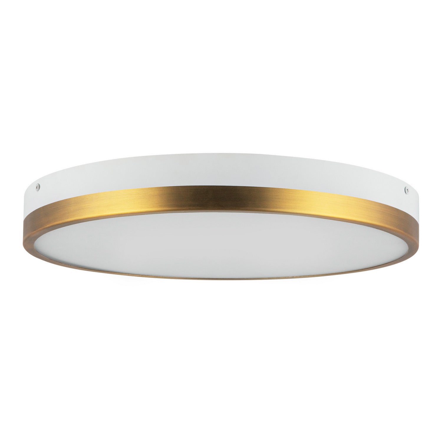 Alora - FM554215AGWH-5CCT - LED Flush Mount - Adelaide - Aged Gold/White