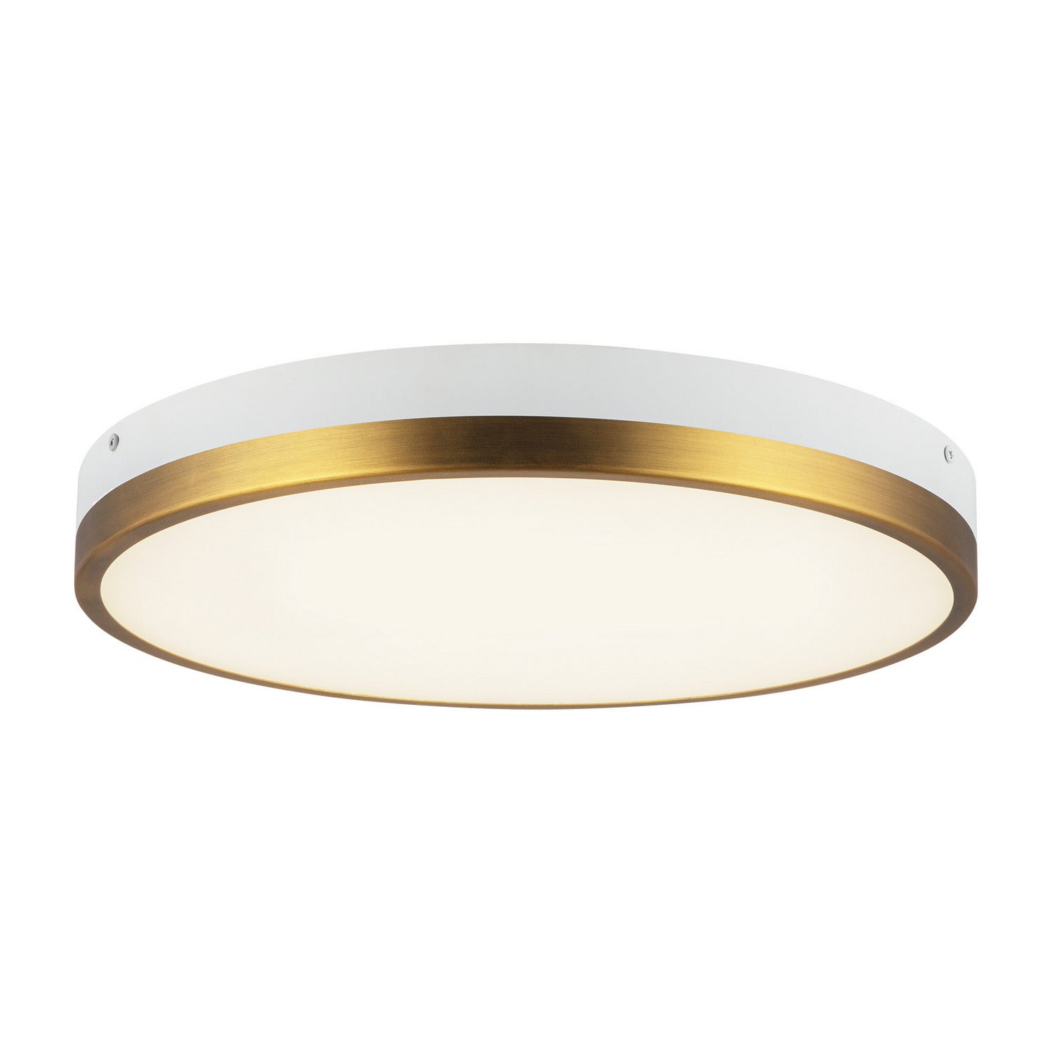 Alora - FM554215AGWH-5CCT - LED Flush Mount - Adelaide - Aged Gold/White