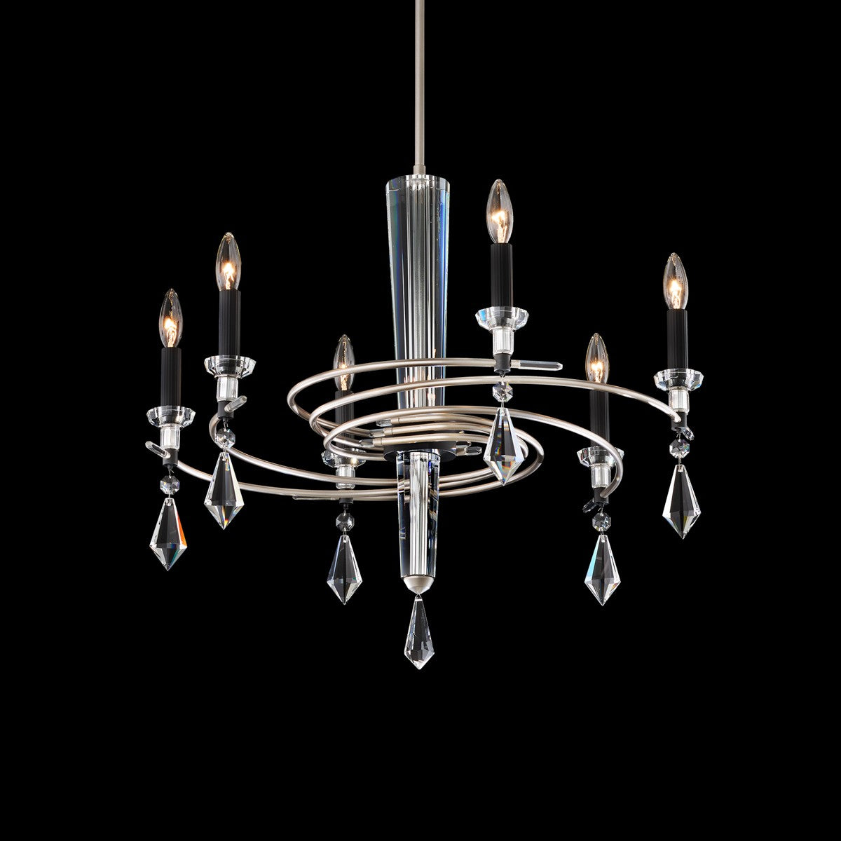 Schonbek - S5606-710/18R - Six Light Chandelier - Tempest - Soft Silver