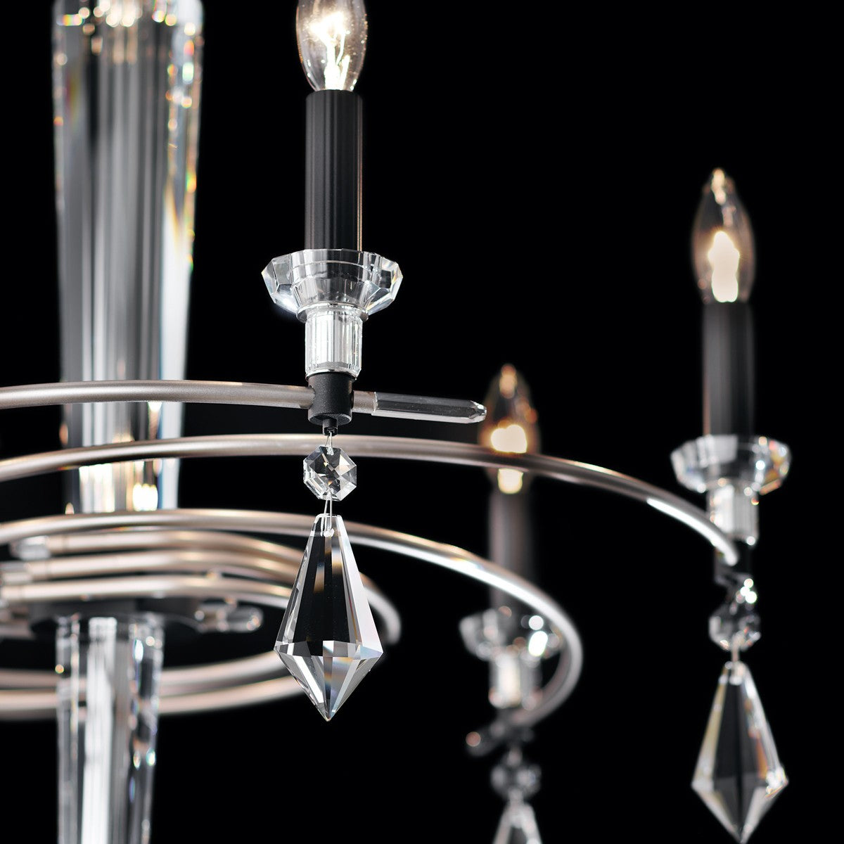 Schonbek - S5606-710/18R - Six Light Chandelier - Tempest - Soft Silver