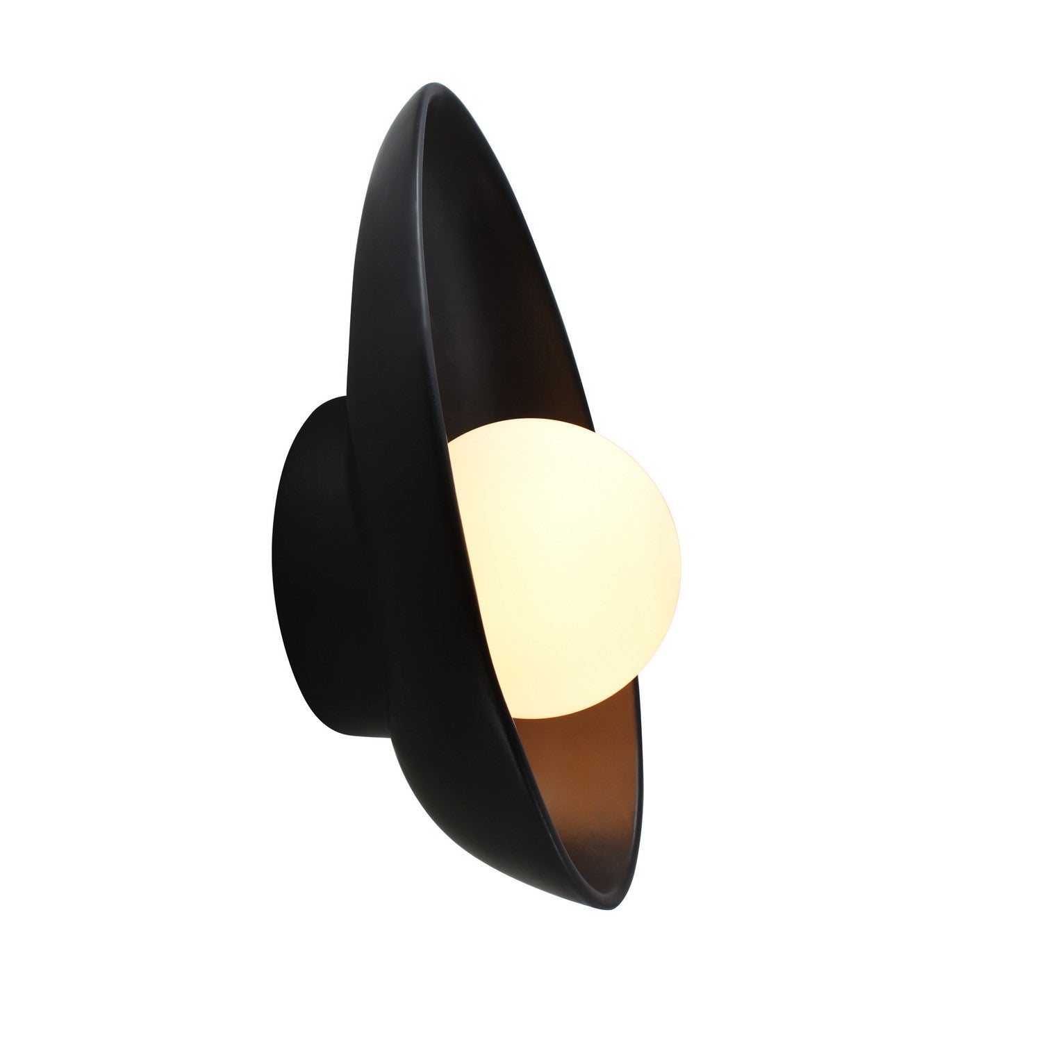 Justice Designs - CER-3045-CRB - LED Wall Sconce - Ambiance - Carbon - Matte Black