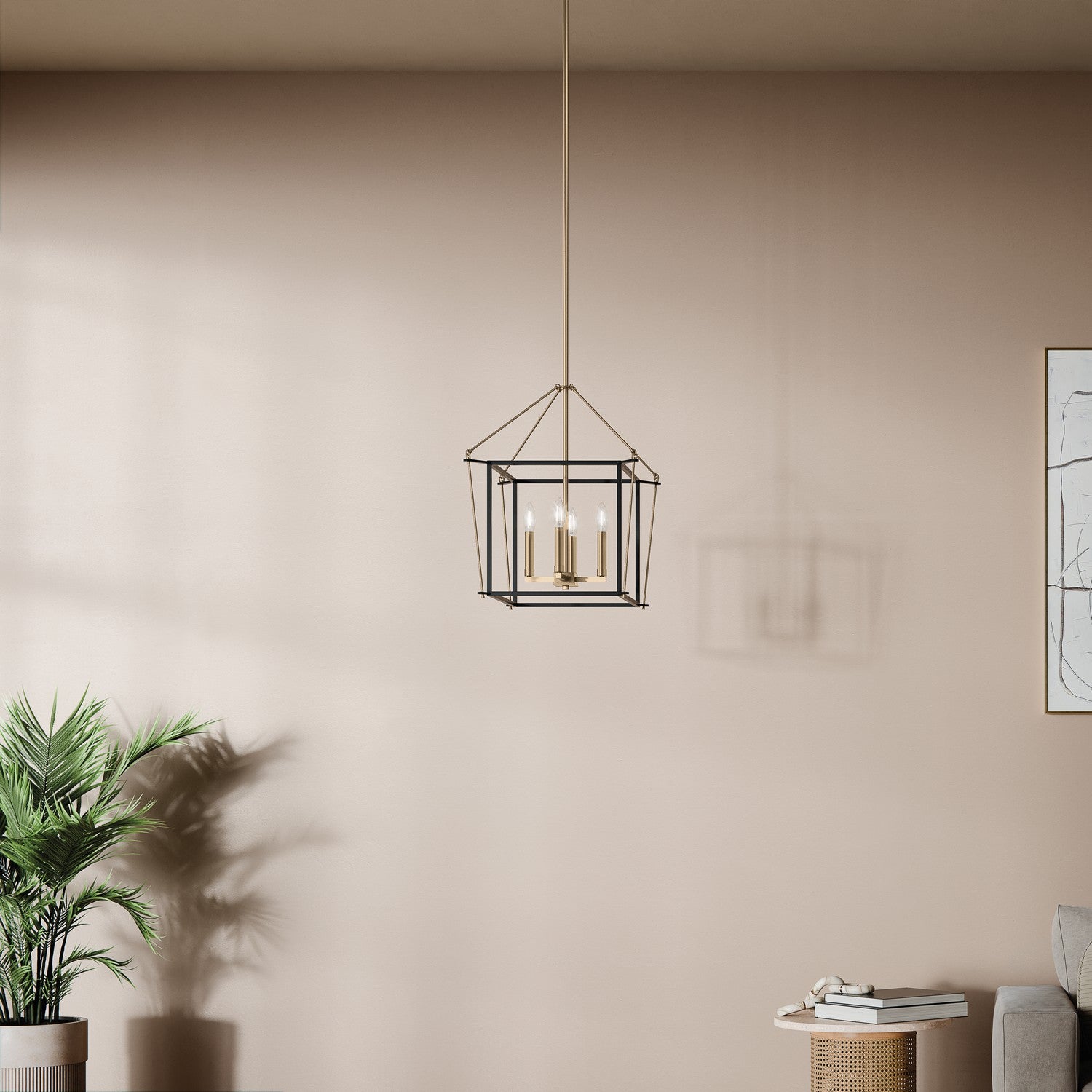 Kichler - 52626CPZ - Four Light Foyer Pendant - Eisley - Champagne Bronze