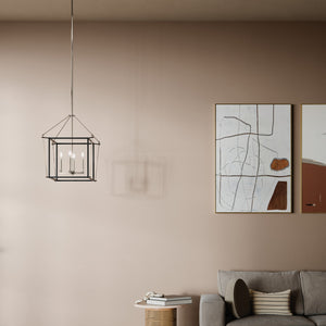 Kichler - 52626PN - Four Light Foyer Pendant - Eisley - Polished Nickel