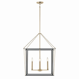 Kichler - 52627CPZ - Four Light Foyer Pendant - Eisley - Champagne Bronze